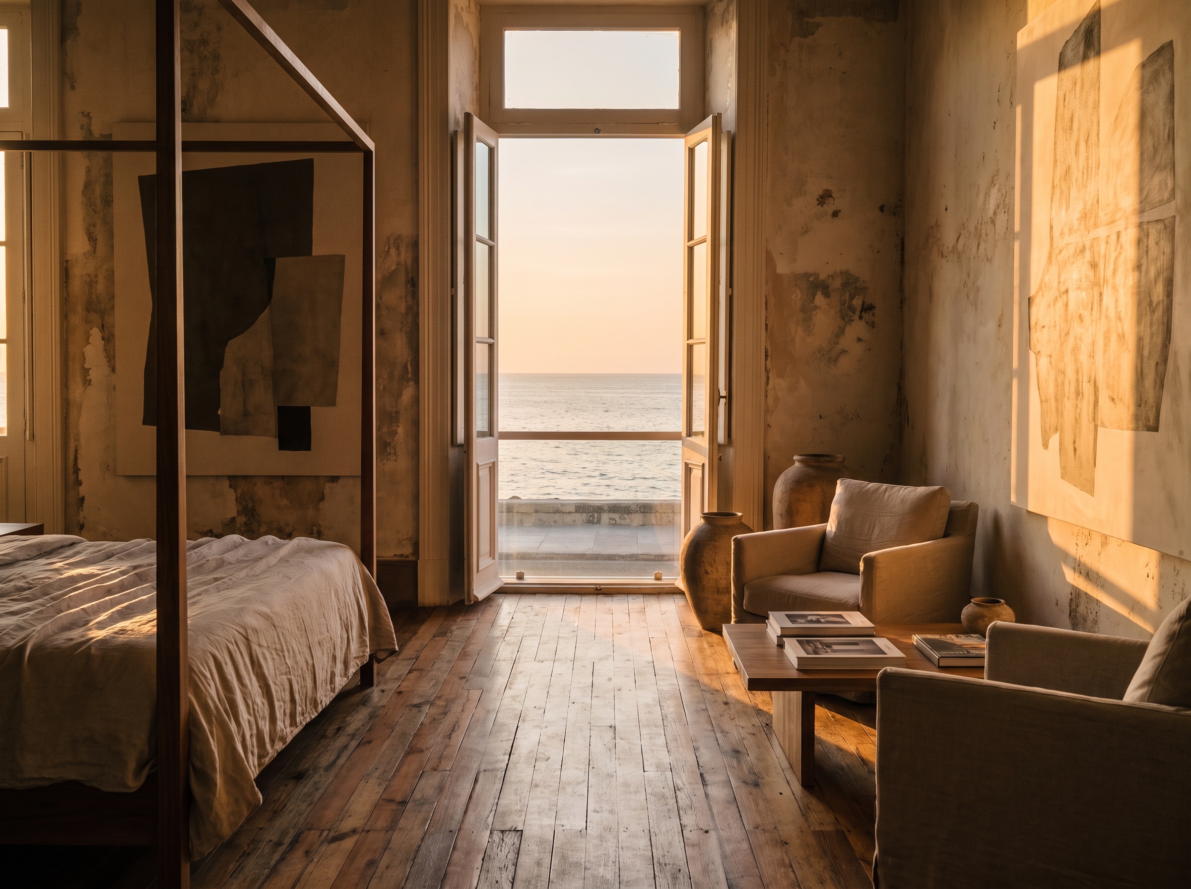Luxe kamer met zeezicht in Altitude12, Havana